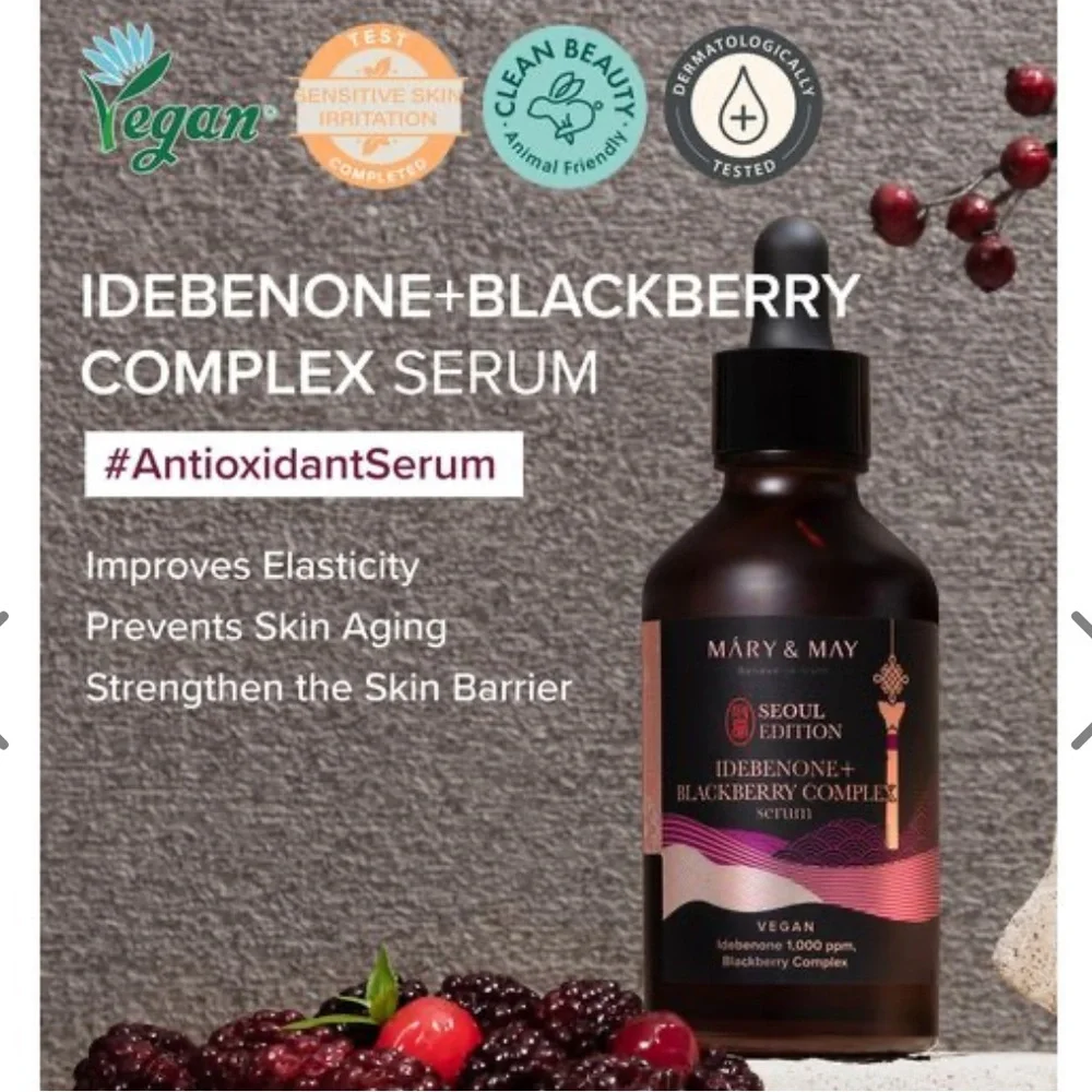 Mary & May Seoul Edition Idebenone + Blackberry Complex Serum